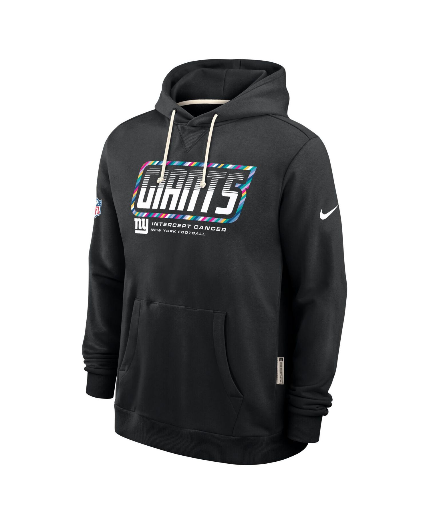 Men's Black New York Giants 2026 NFL Cruical Catch Sideline Dri-Fit Pullover Hoodie