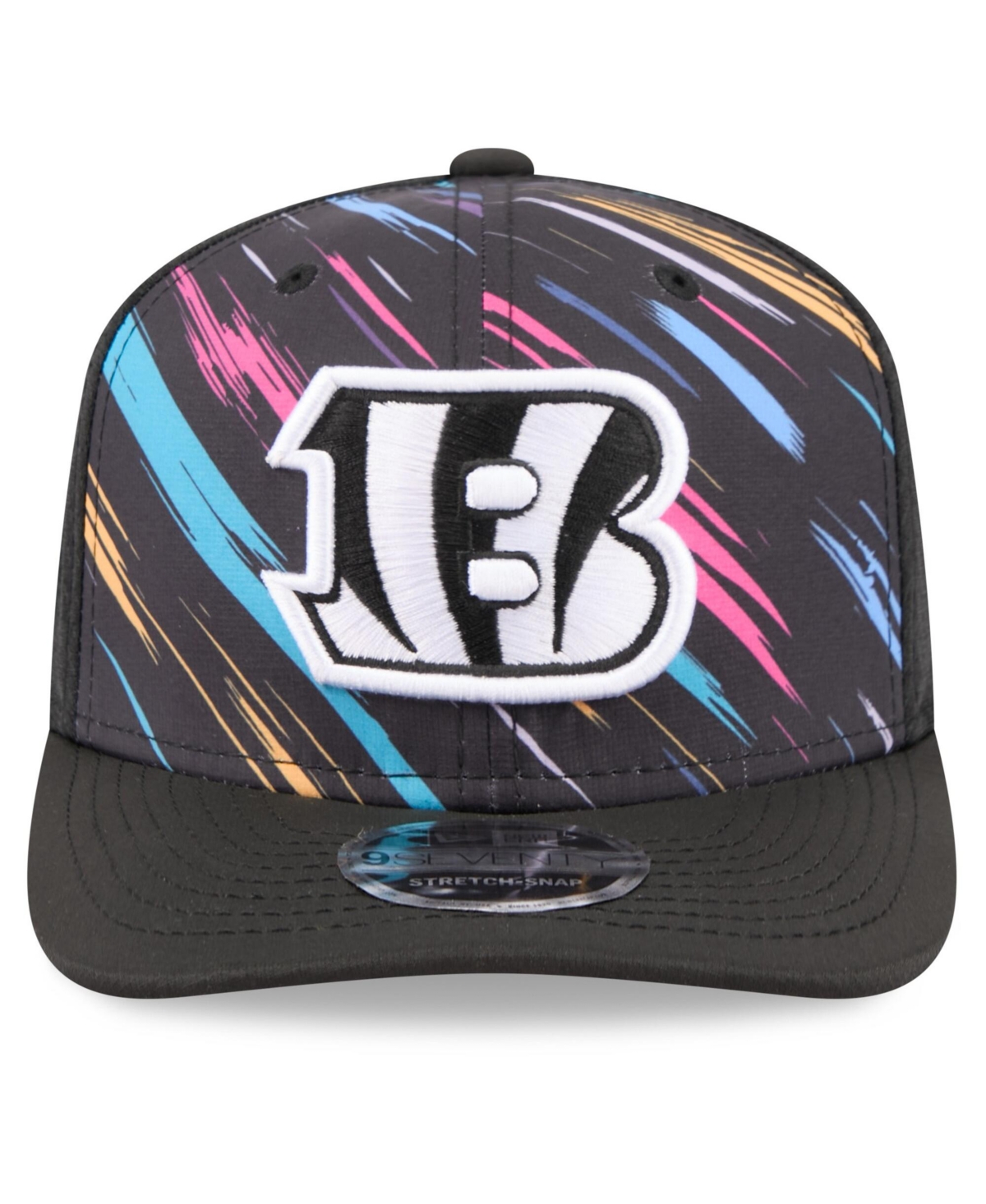 New Era Men's Black Cincinnati Bengals 2026 Nfl Cruical Catch 9SEVENTY Adjustable Trucker Hat