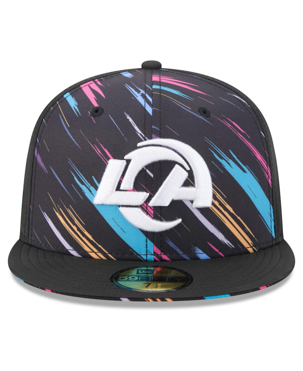 New Era Men's Black Los Angeles Rams 2026 Nfl Cruical Catch 59FIFTY Fitted Hat