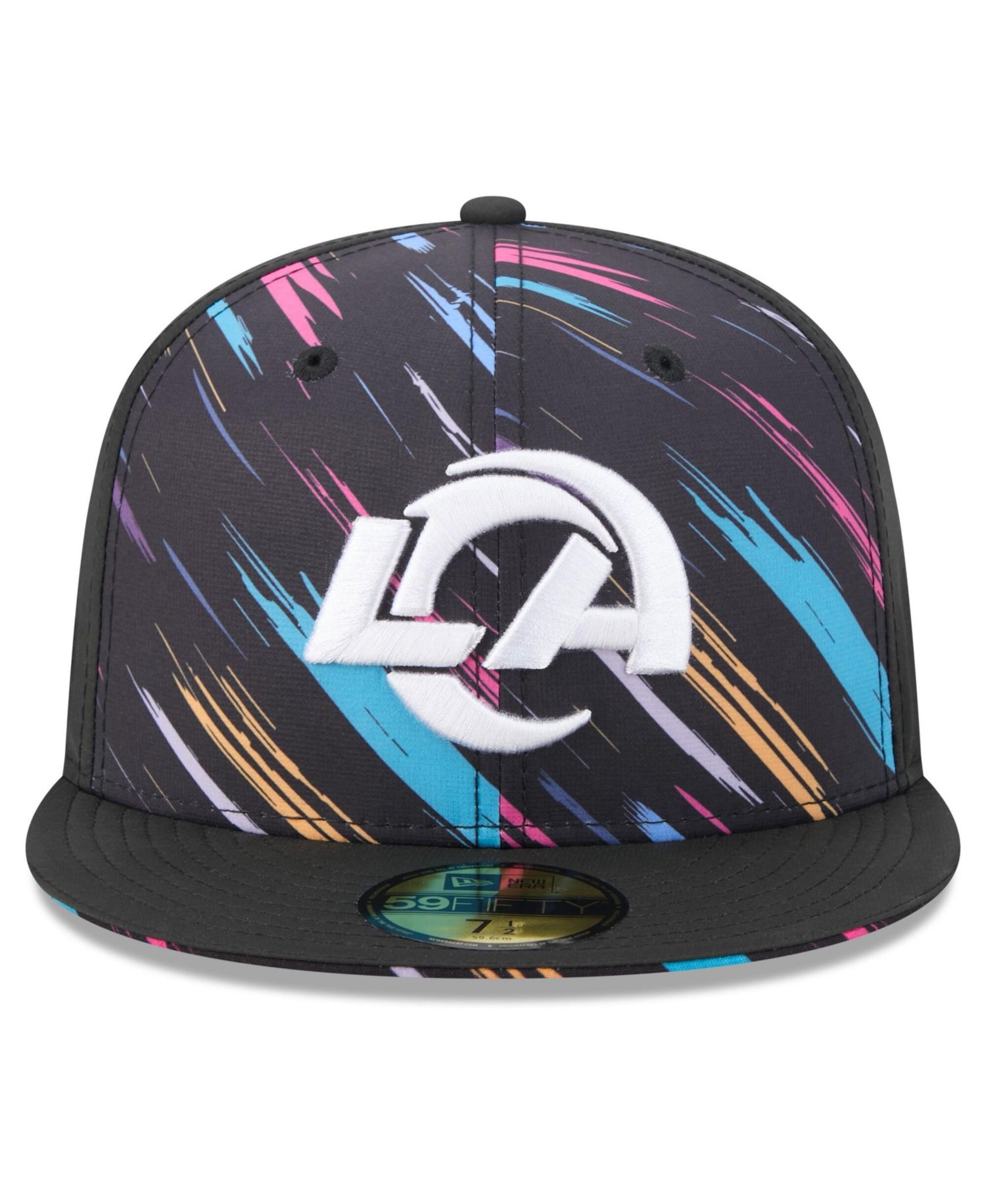 Men's Black Los Angeles Rams 2026 NFL Cruical Catch 59FIFTY Fitted Hat