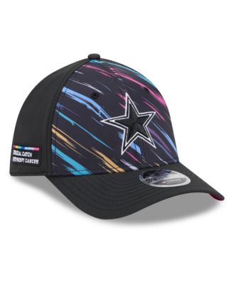 Men's Black Dallas Cowboys 2026 NFL Cruical Catch 39THIRTY M-Crown Stretch Hat