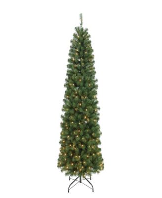6.5' Pre-Lit Northern Fir Pencil Christmas Tree