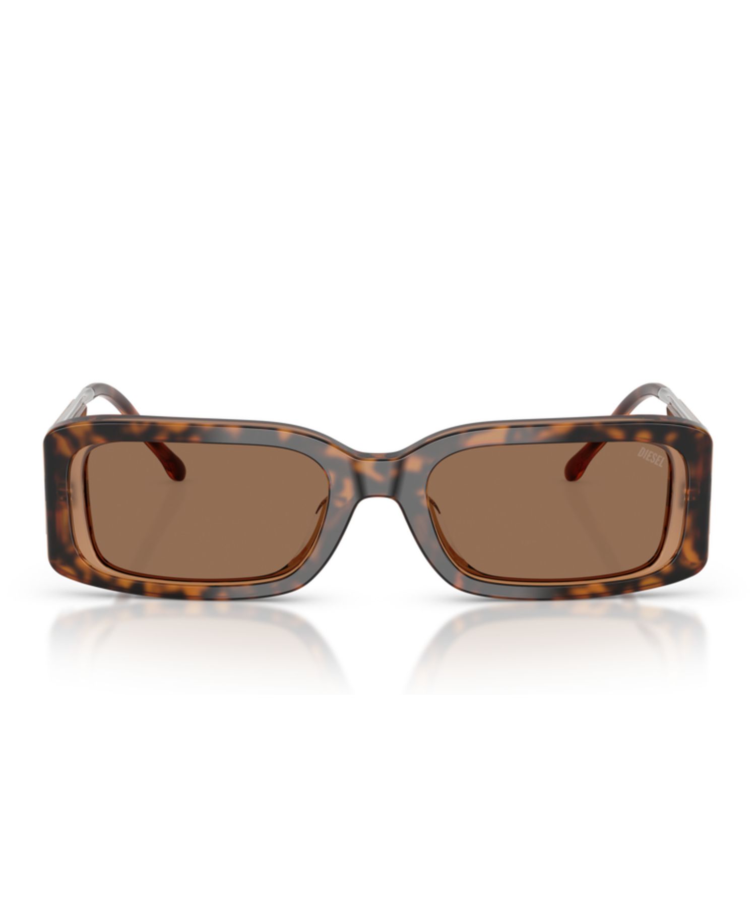 Unisex Rectangle Sunglasses for Round Face DL2017U