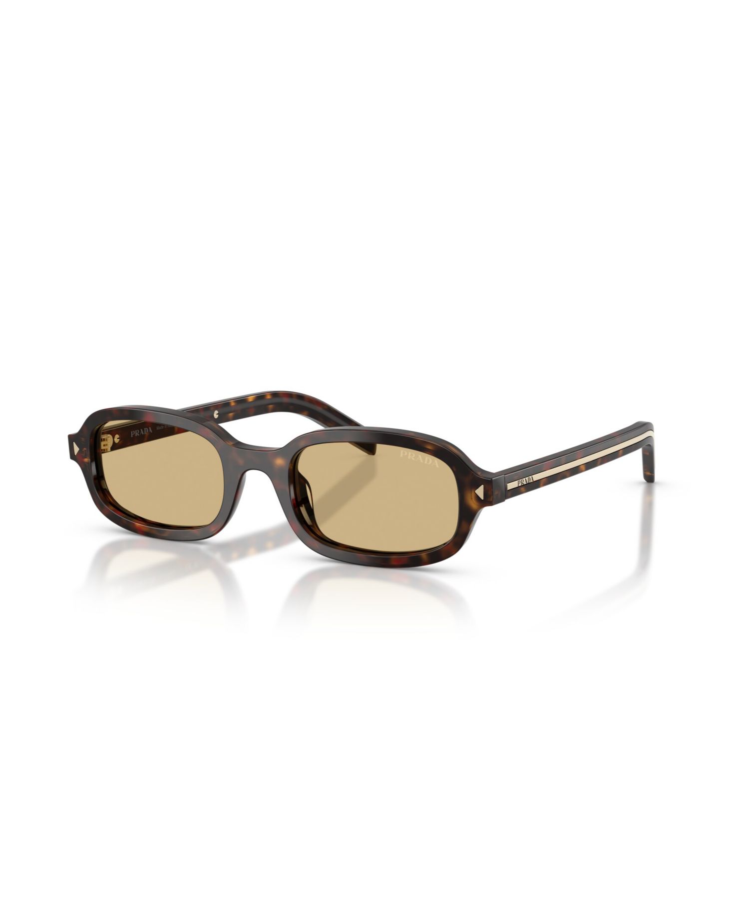 Tortoiseshell Oval Sunglasses PR D06S