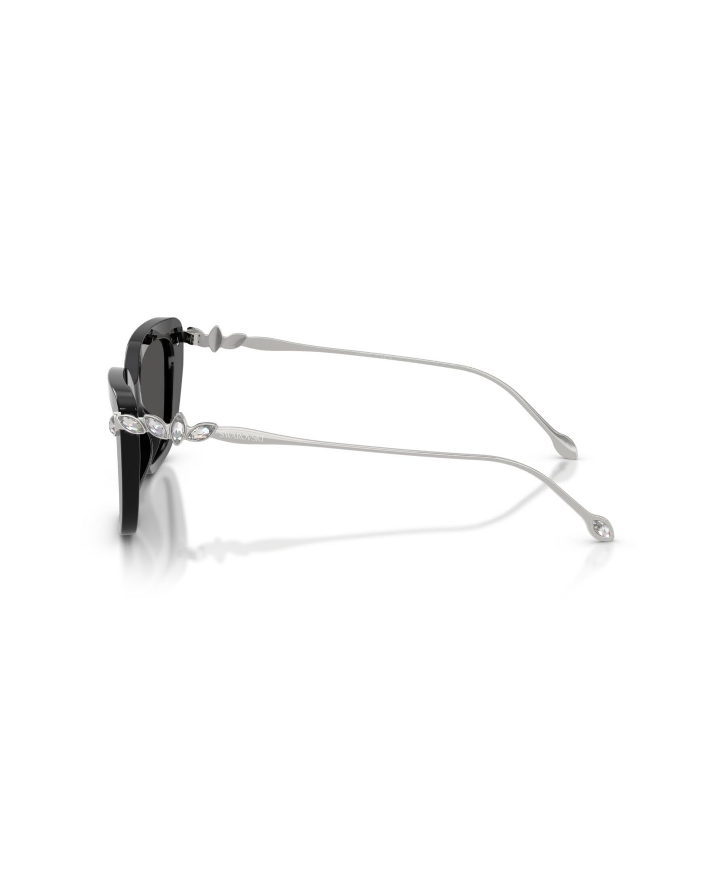 Женские солнцезащитные очки Swarovski Cat Eye SK6065U, цвет: Чёрный — фото 2