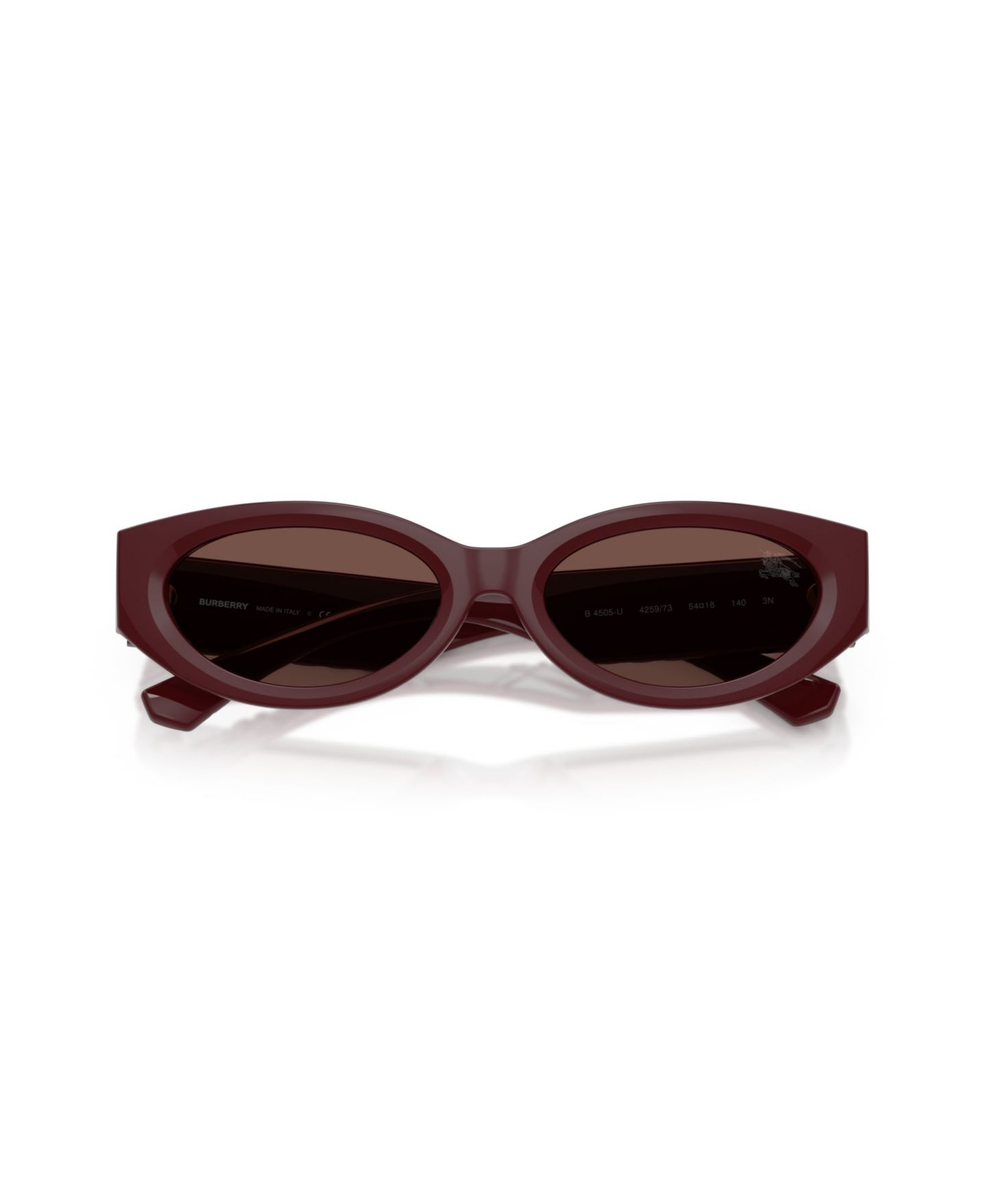 Женские солнцезащитные очки Burberry Cat Eye Sunglasses BE4505U, цвет: Бордо — фото 3