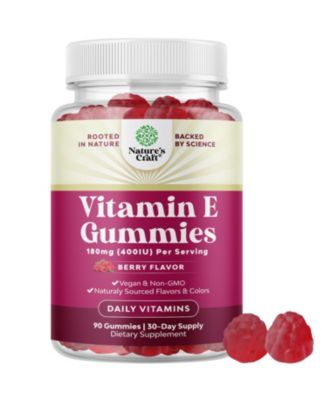Vitamin E Gummies 400 IU | Strawberry Flavor | 90 Count