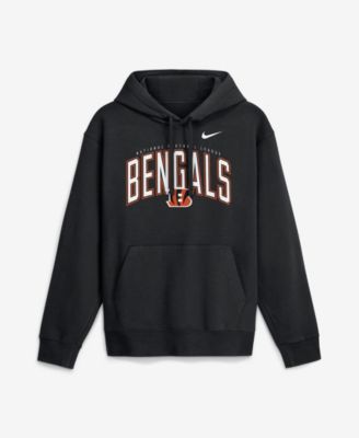 Nike - Men's Black Cincinnati Bengals Expect Victory Club Fleece Pullover Hoodie Black