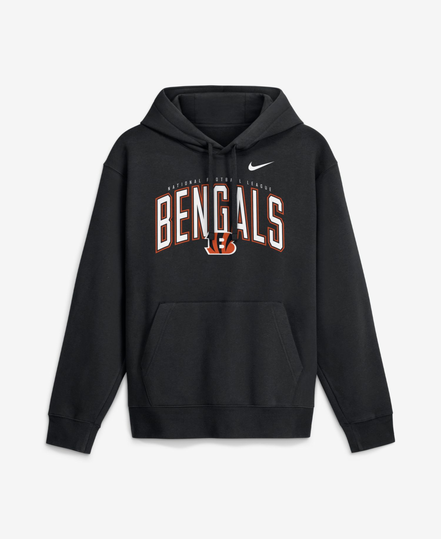 Men's Black Cincinnati Bengals Expect Victory Club Fleece Pullover Hoodie