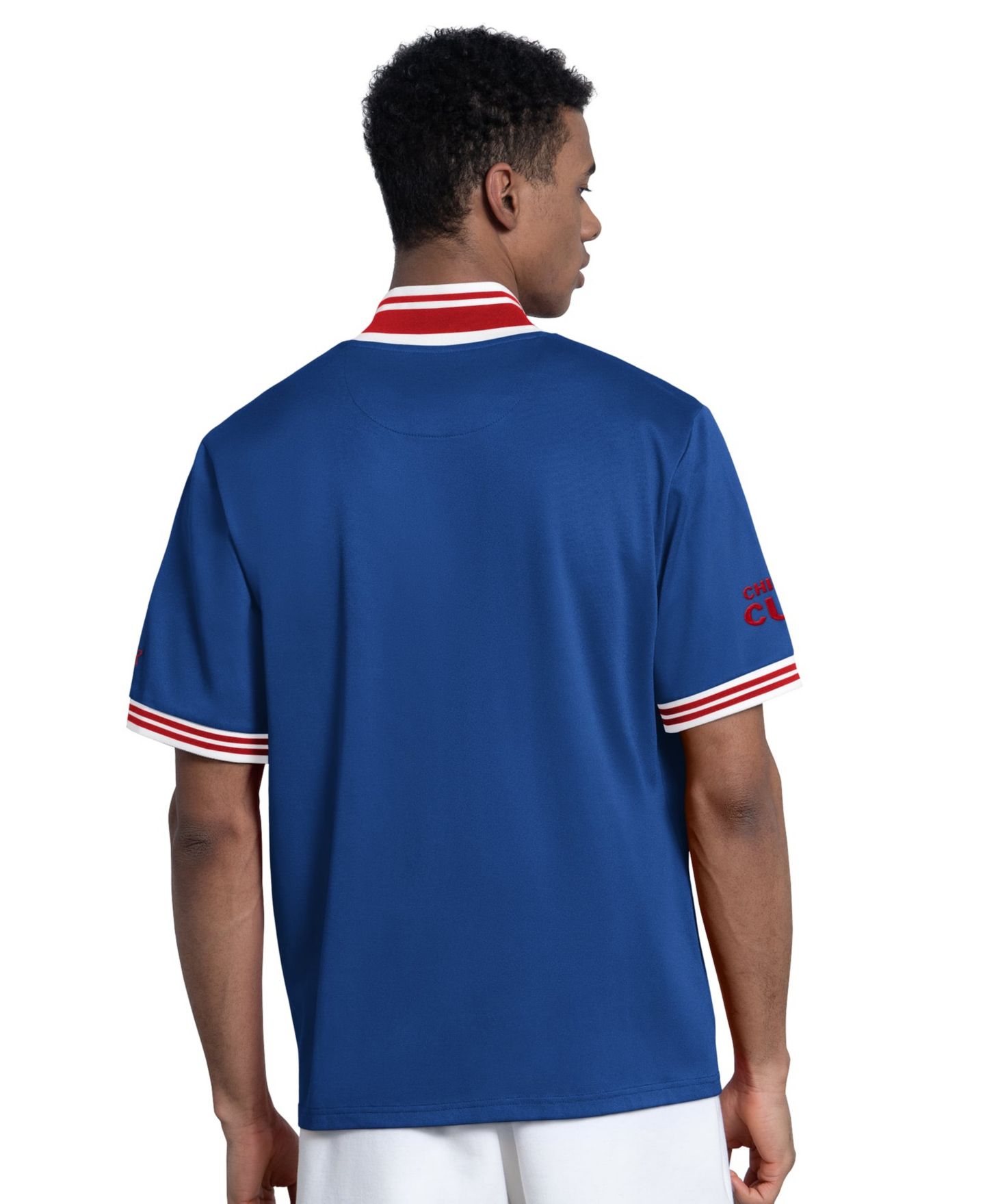 Мужская куртка Starter Royal Chicago Cubs Button-Up Short Sleeve — фото 2