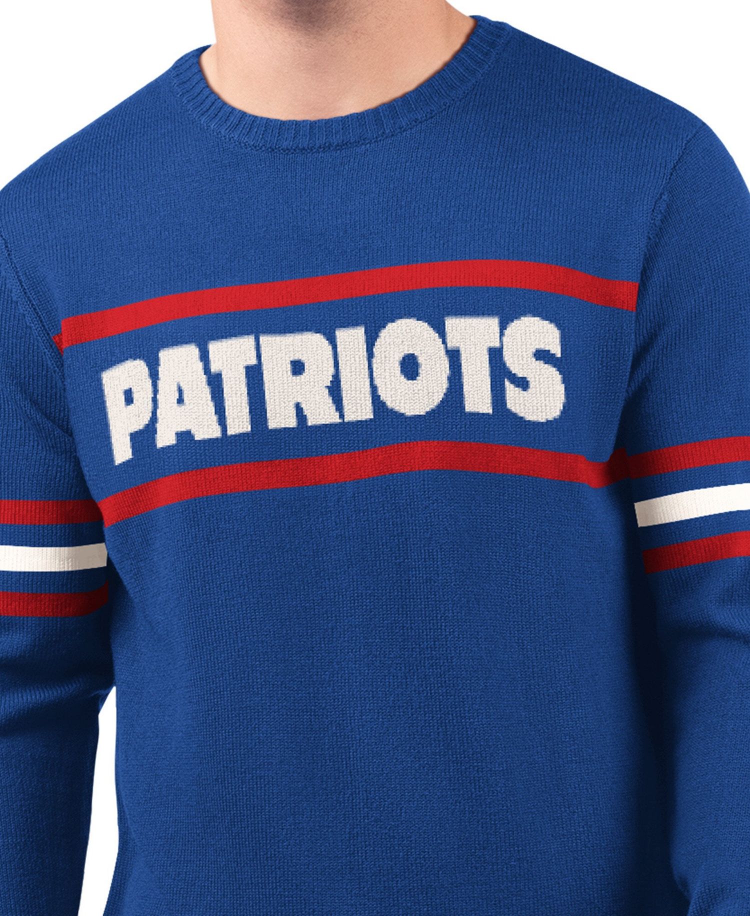 Men's Royal New England Patriots Player Sweater