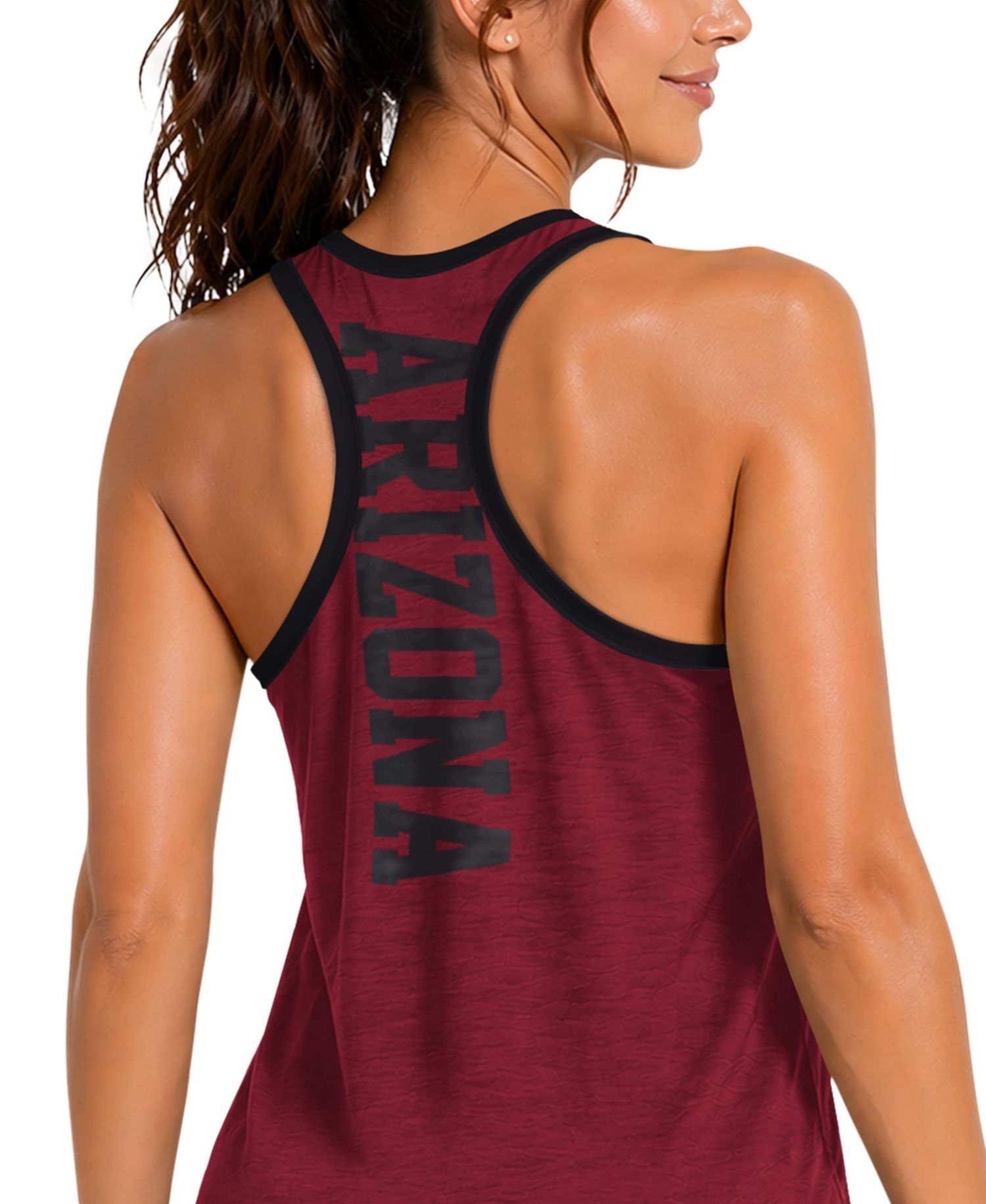 Women's Cardinal Arizona Cardinals Tater II Racerback Tank Top