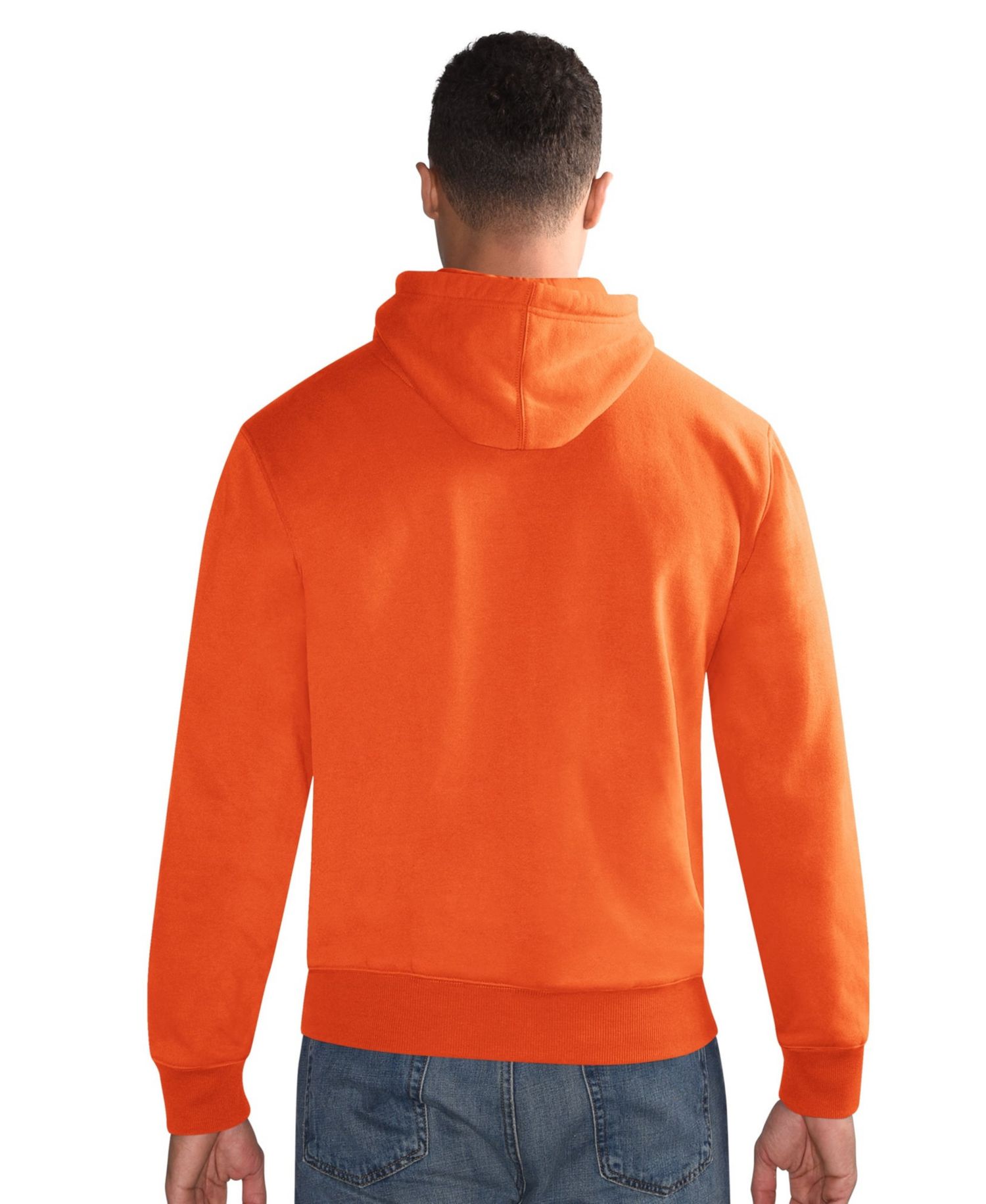 Men's Orange Denver Broncos Hoodie and Cuffed Knit Hat Combo Pack
