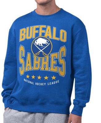 Men's Royal Buffalo Sabres Center Squeeze Tri-Blend Fleece Sweatshirt