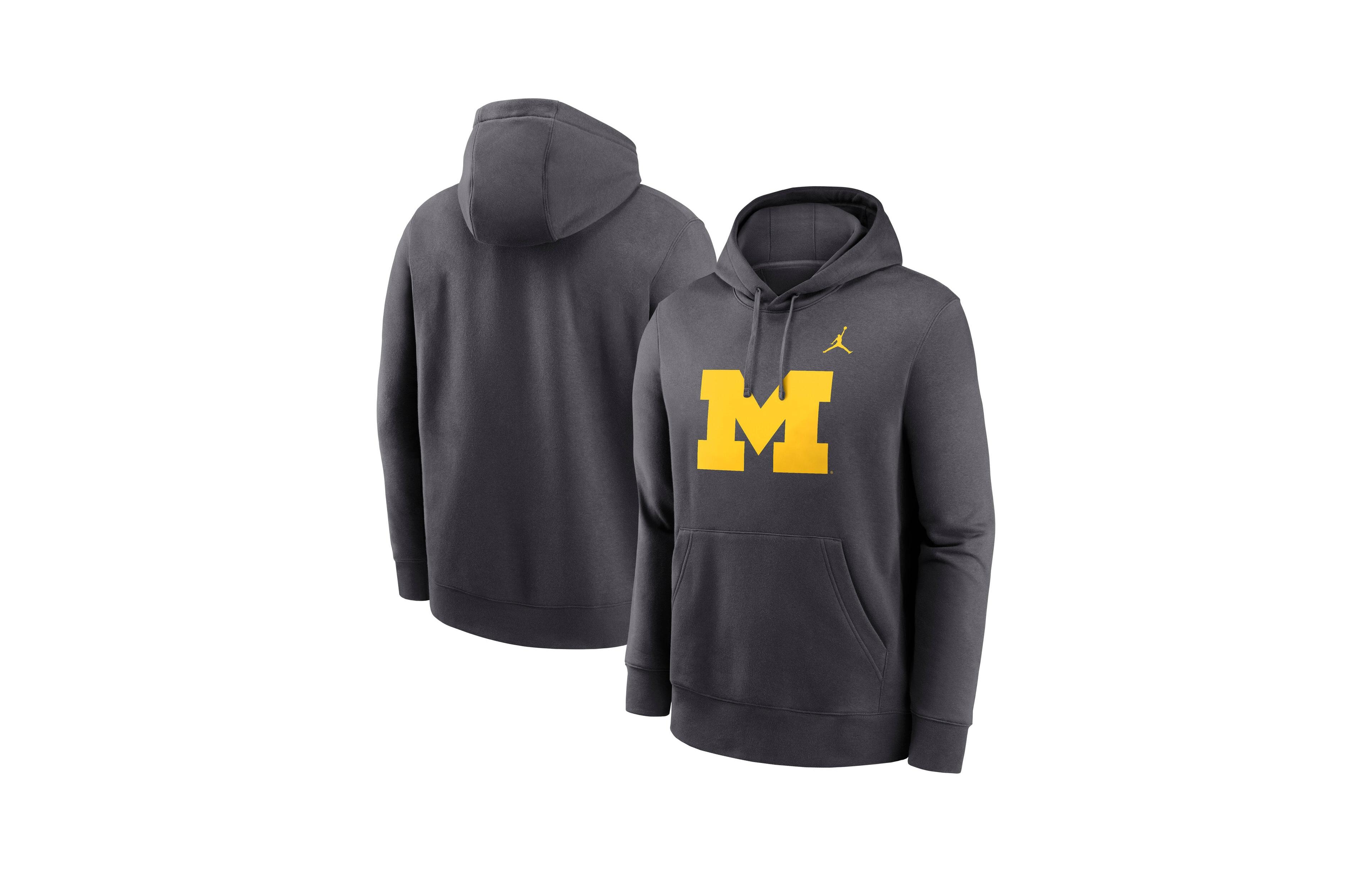 Jordan Men's Michigan Wolverines Primetime Club Fleece Pullover Hoodie