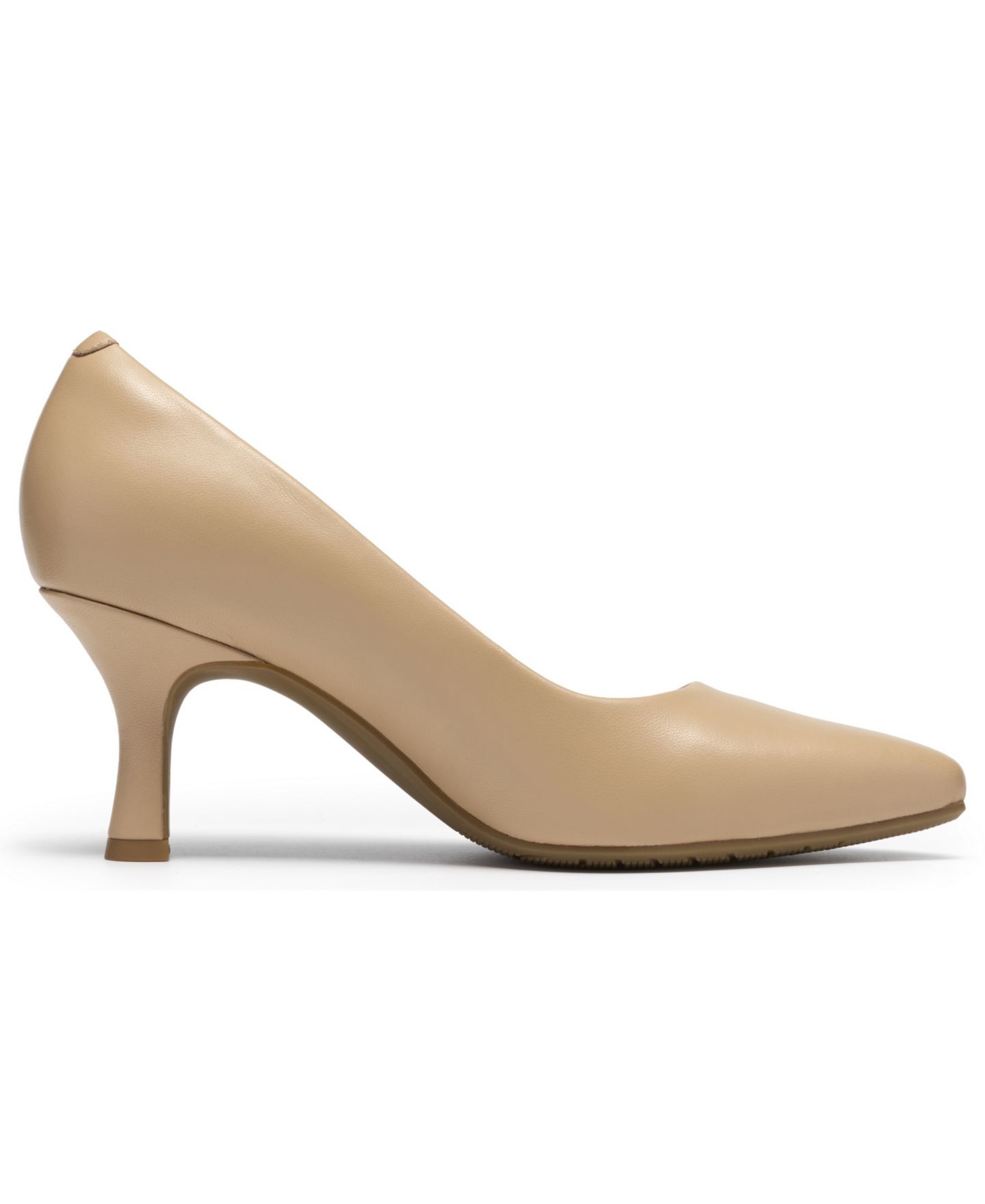 Женские туфли Clarks Collection Kacelyn Lena Slip-On Pumps, цвет: Бежевый кожаный — фото 2