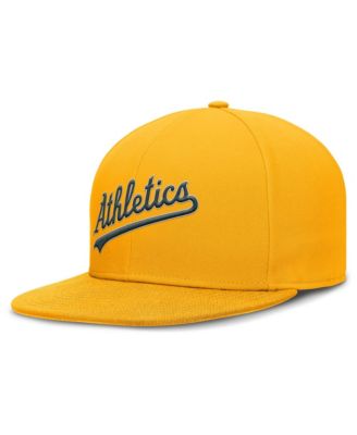 Men's Gold Athletics Wordmark Dri-FIT Round Bill True Fitted Hat