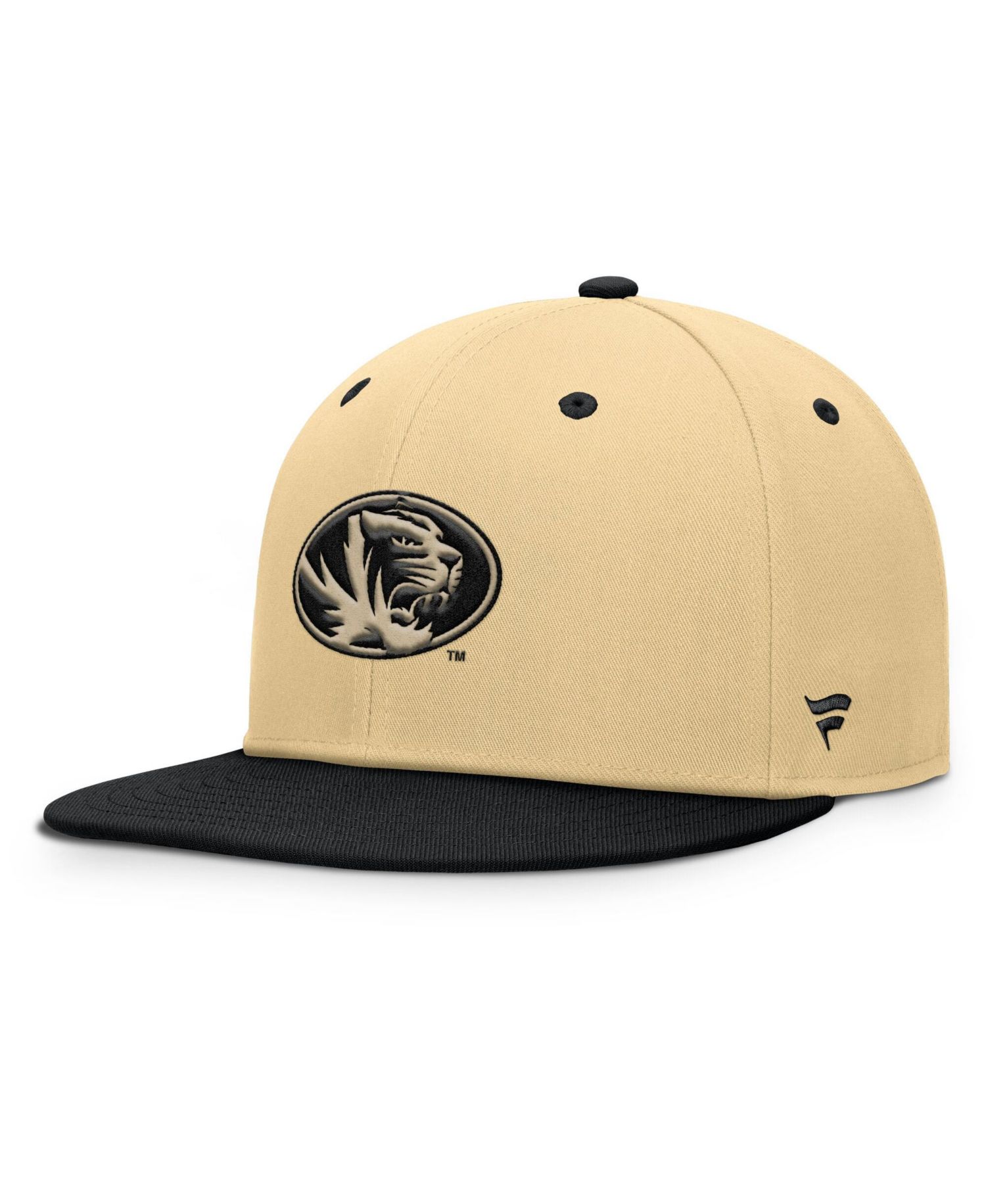 Men's Khaki/Black Missouri Tigers Balance Fitted Hat