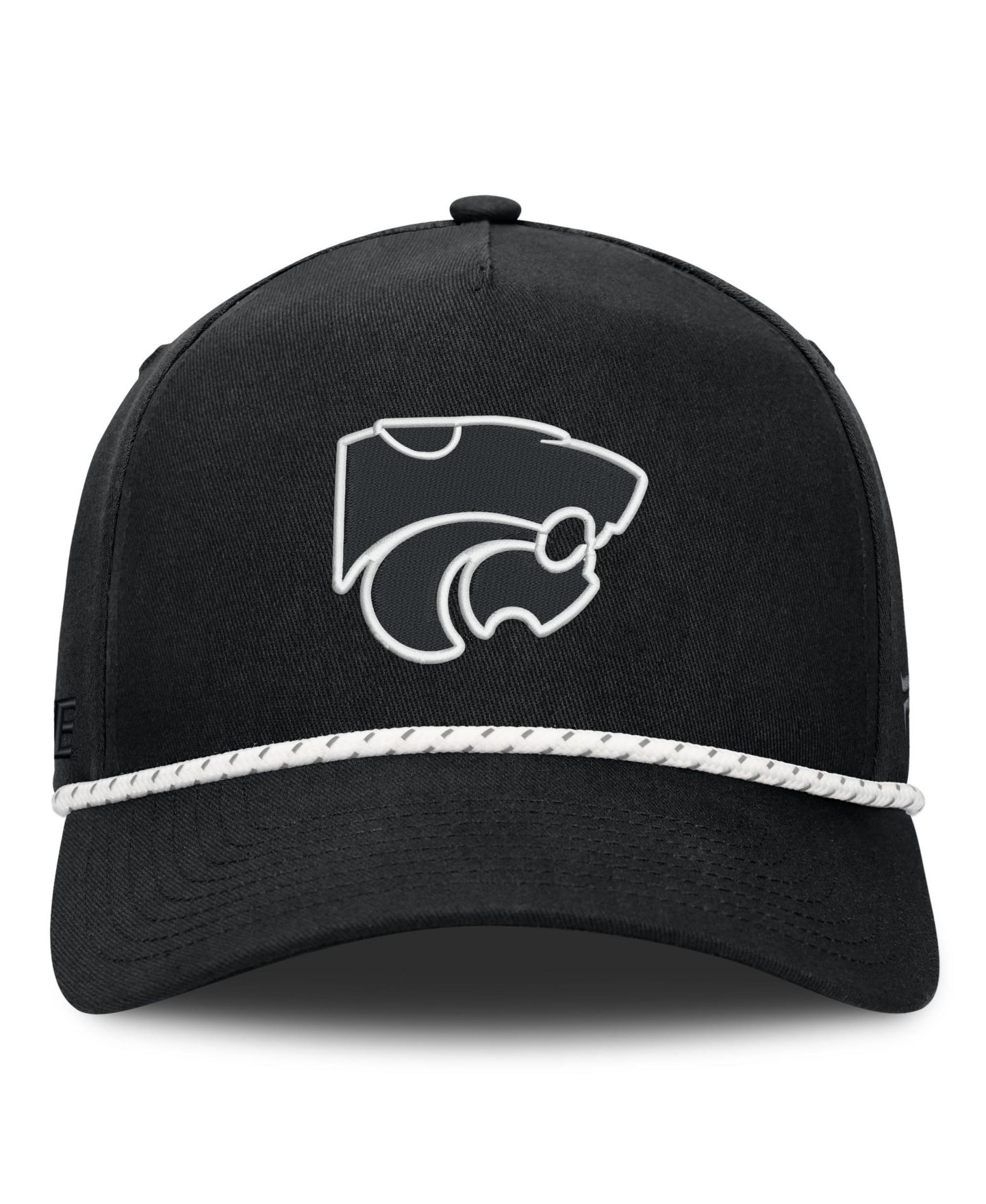 Мужская кепка Fanatics Black Kansas State Wildcats Undertone Rope Adjustable Hat — фото 2