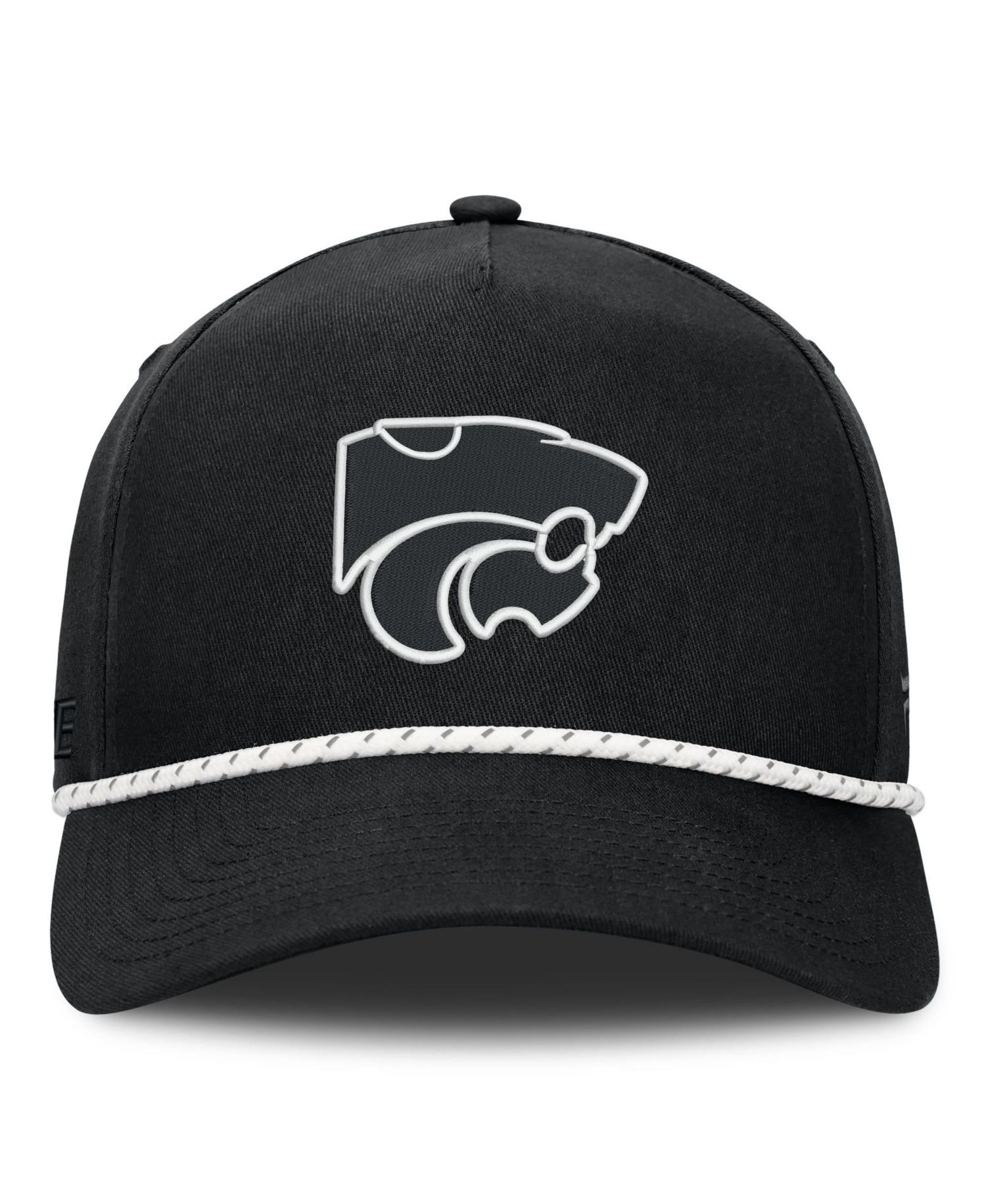 Men's Black Kansas State Wildcats Undertone Rope Adjustable Hat