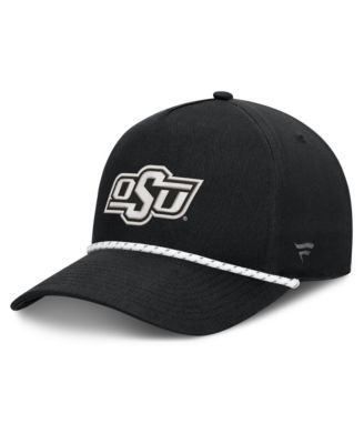 Men's  Black Oklahoma State Cowboys Undertone Rope Adjustable Hat