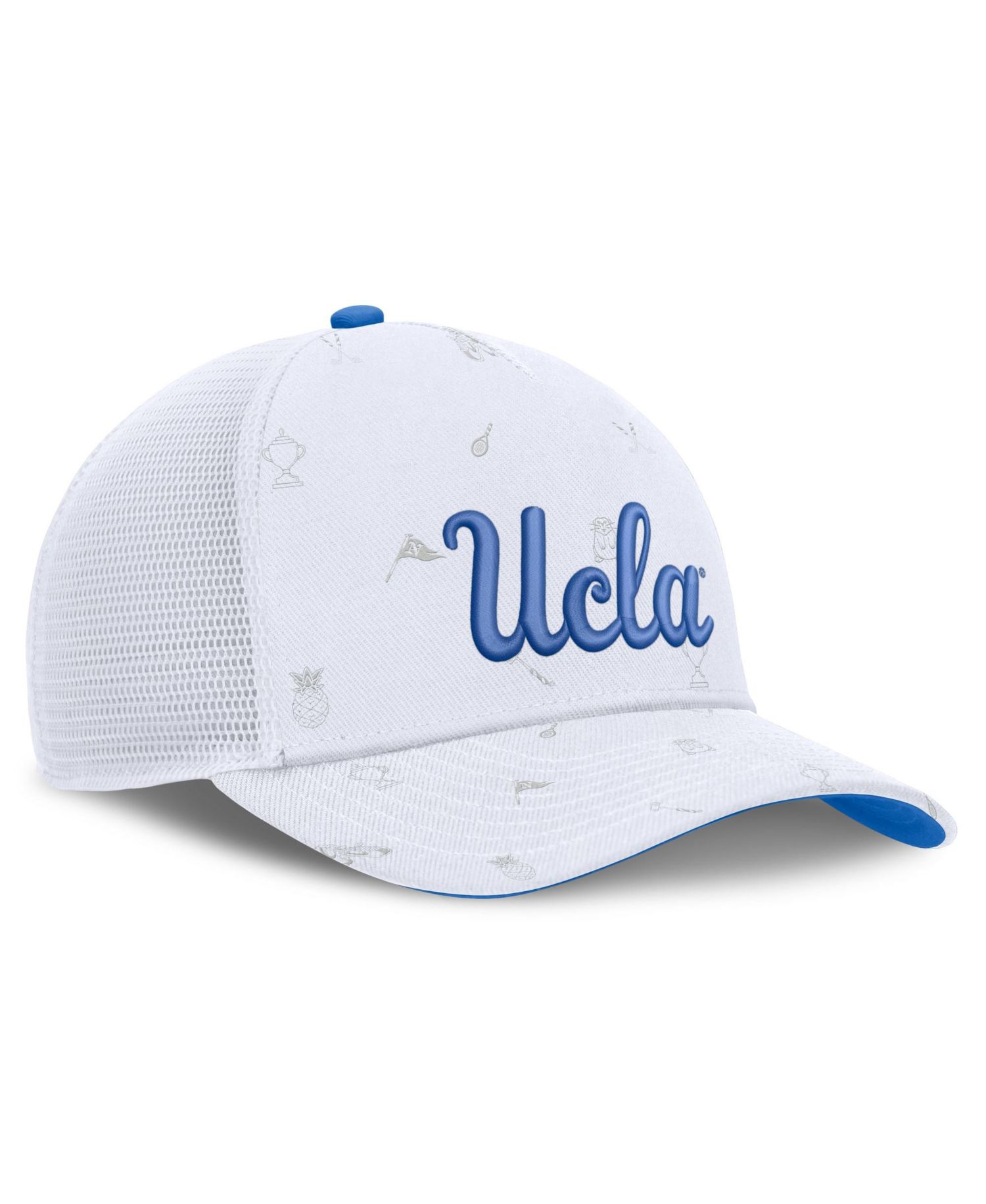 Men's and Women's White UCLA Bruins Country Club Golfin' Rise Trucker Adjustable Hat