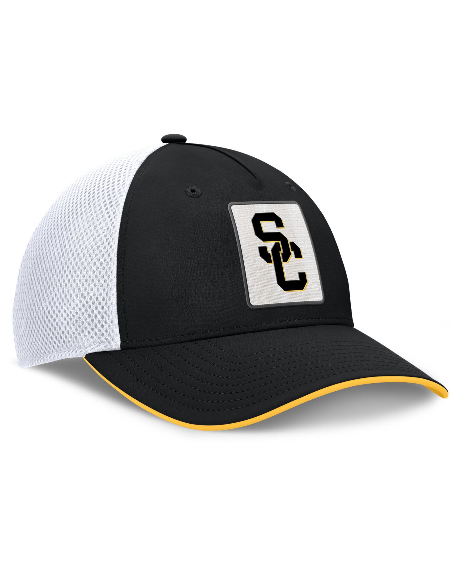 Men's Black USC Trojans 5-Panel Matter Flex Hat