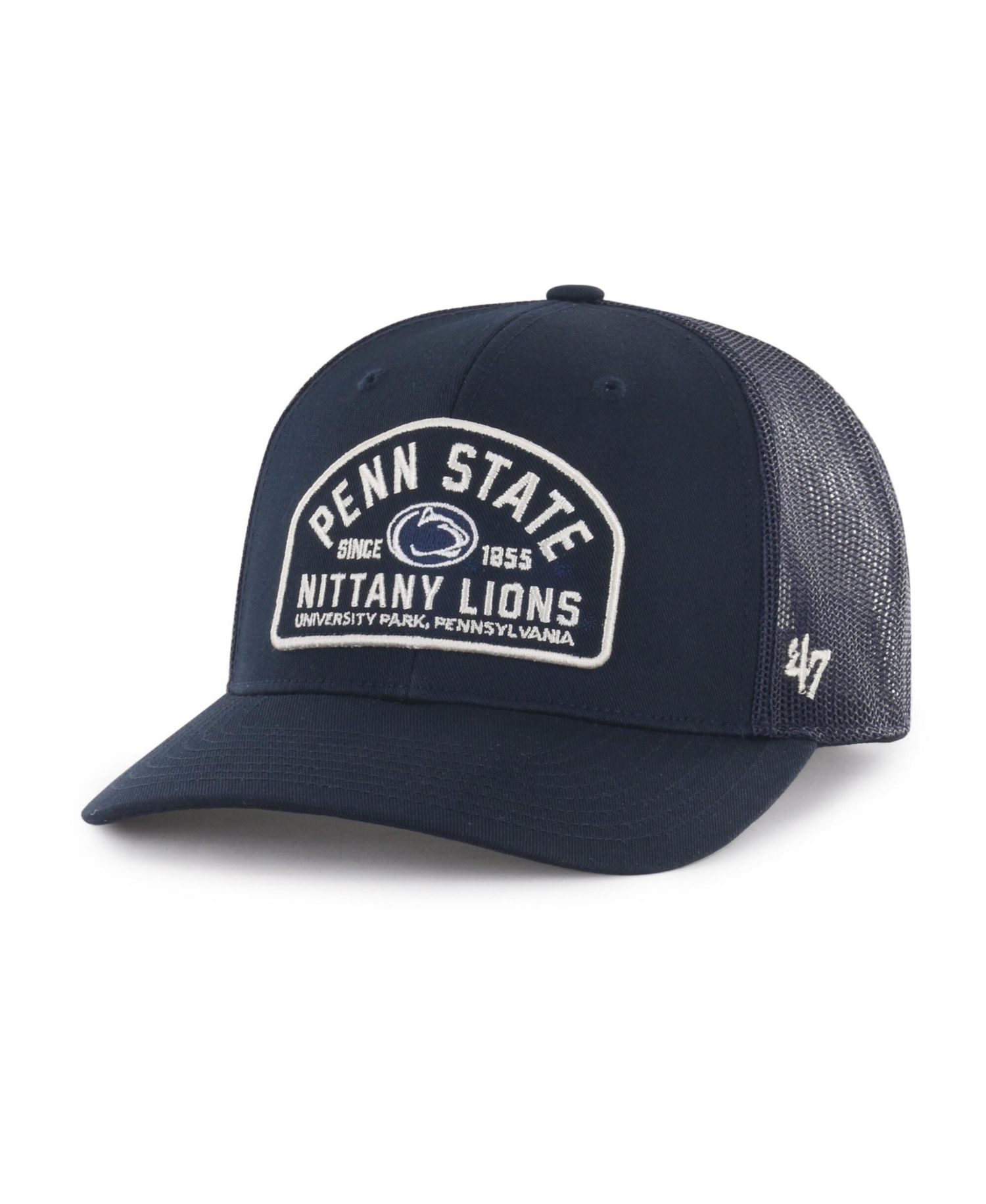 Men's '47 Navy Penn State Nittany Lions Leland Trucker Adjustable Hat