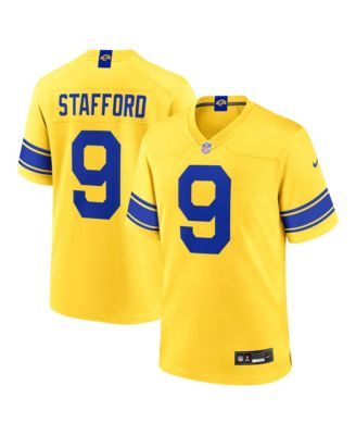 Men's Matthew Stafford Los Angeles Rams Classic Sol Game Jersey