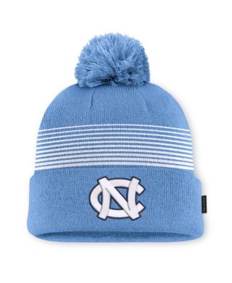 Men's and Women's Light Blue North Carolina Tar Heels 2026 On-Field Cuffed Knit Hat with Pom