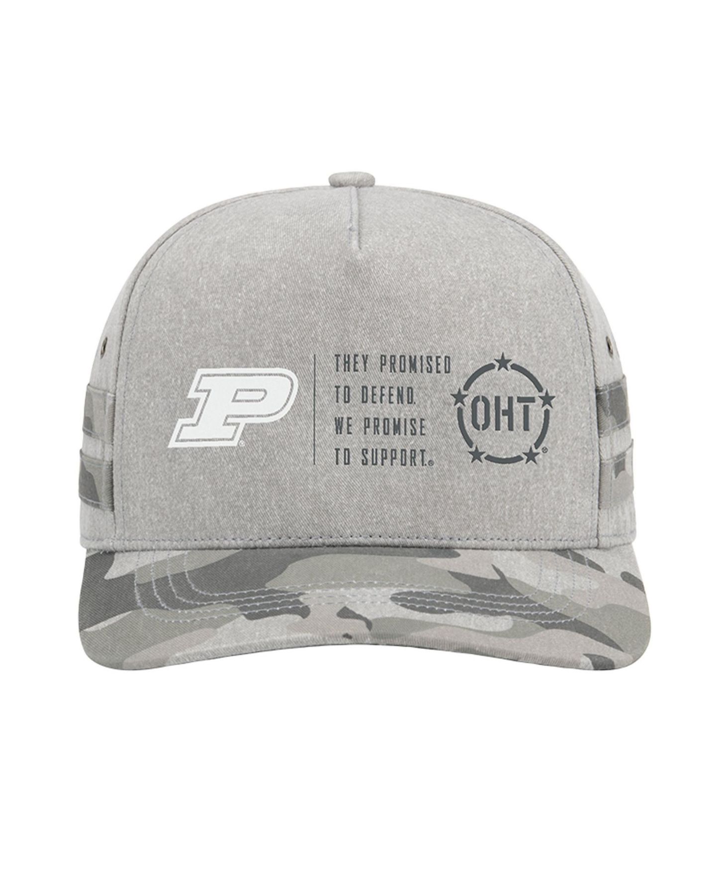 Детская кепка Colosseum Gray Purdue Boilermakers OHT Squad Podium Adjustable Hat — фото 2