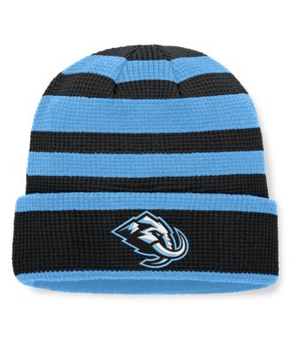 Men's Black/Light Blue Utah Mammoth Fundamental Steady Cuffed Knit Hat