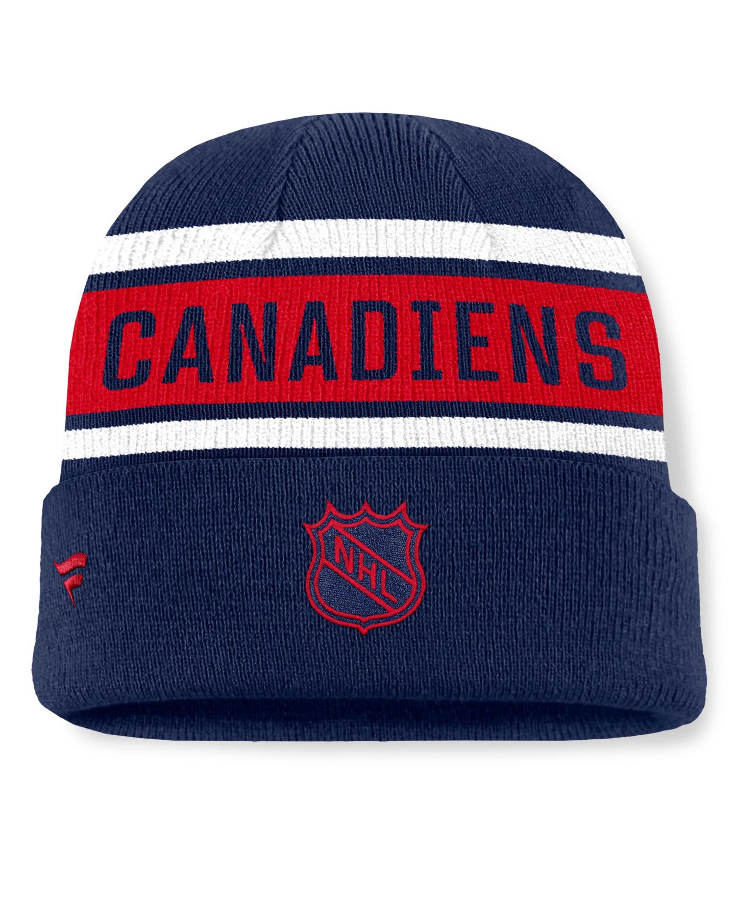 Men's Navy/Red Montreal Canadiens Heritage Cuffed Knit Hat