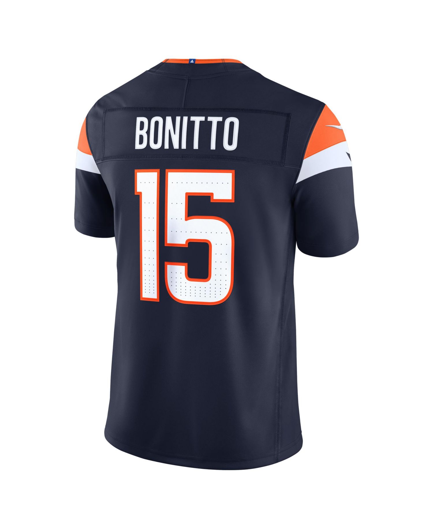 Men's Nik Bonitto Navy Denver Broncos Alternate Vapor F.U.S.E. Stitched Limited Jersey