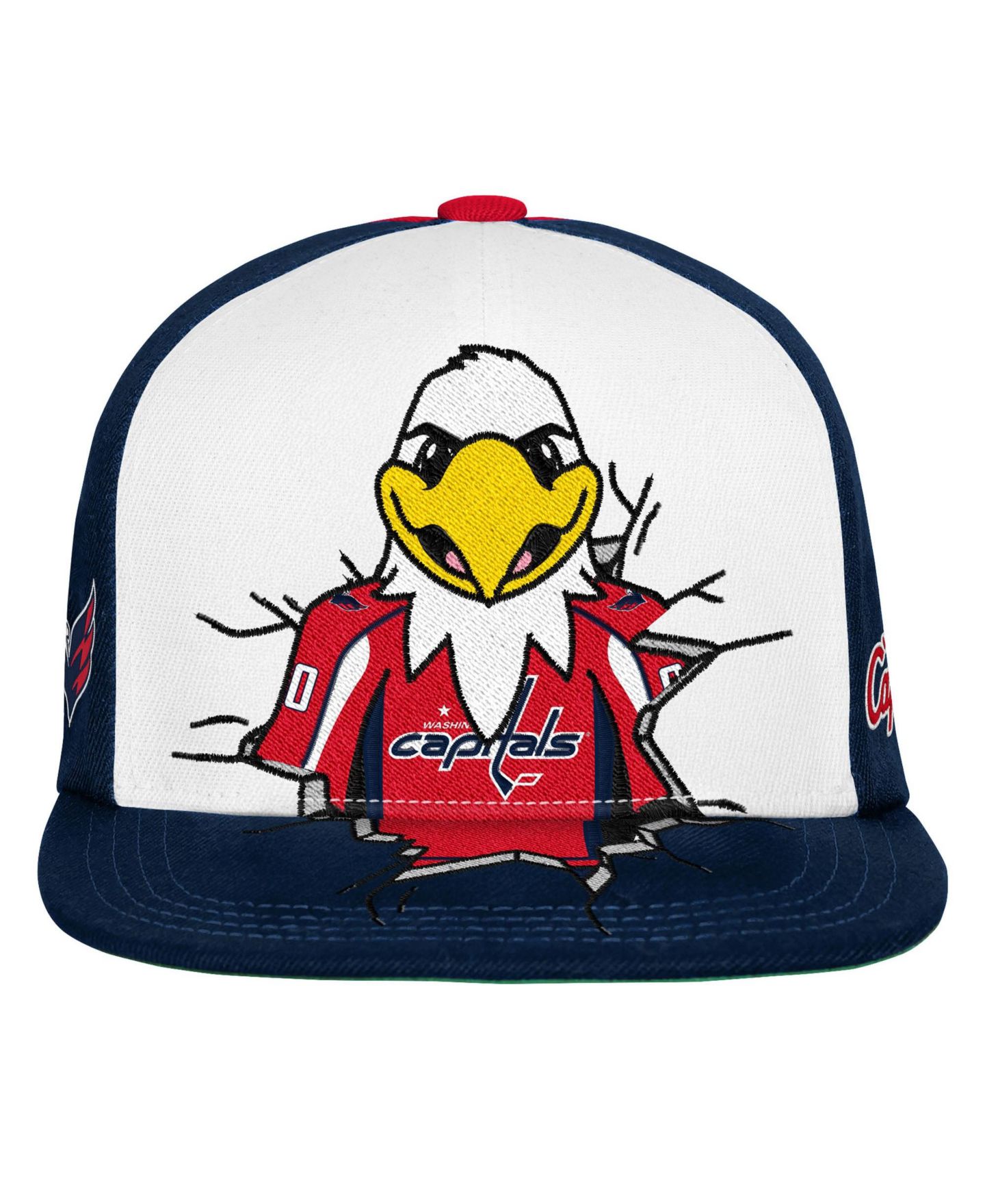 Детская кепка Mitchell & Ness Navy Washington Capitals Mascot Snapback Hat — фото 2