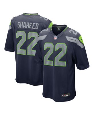 Men's Rashid Shaheed  College Navy Seattle Seahawks Team  Game Jersey