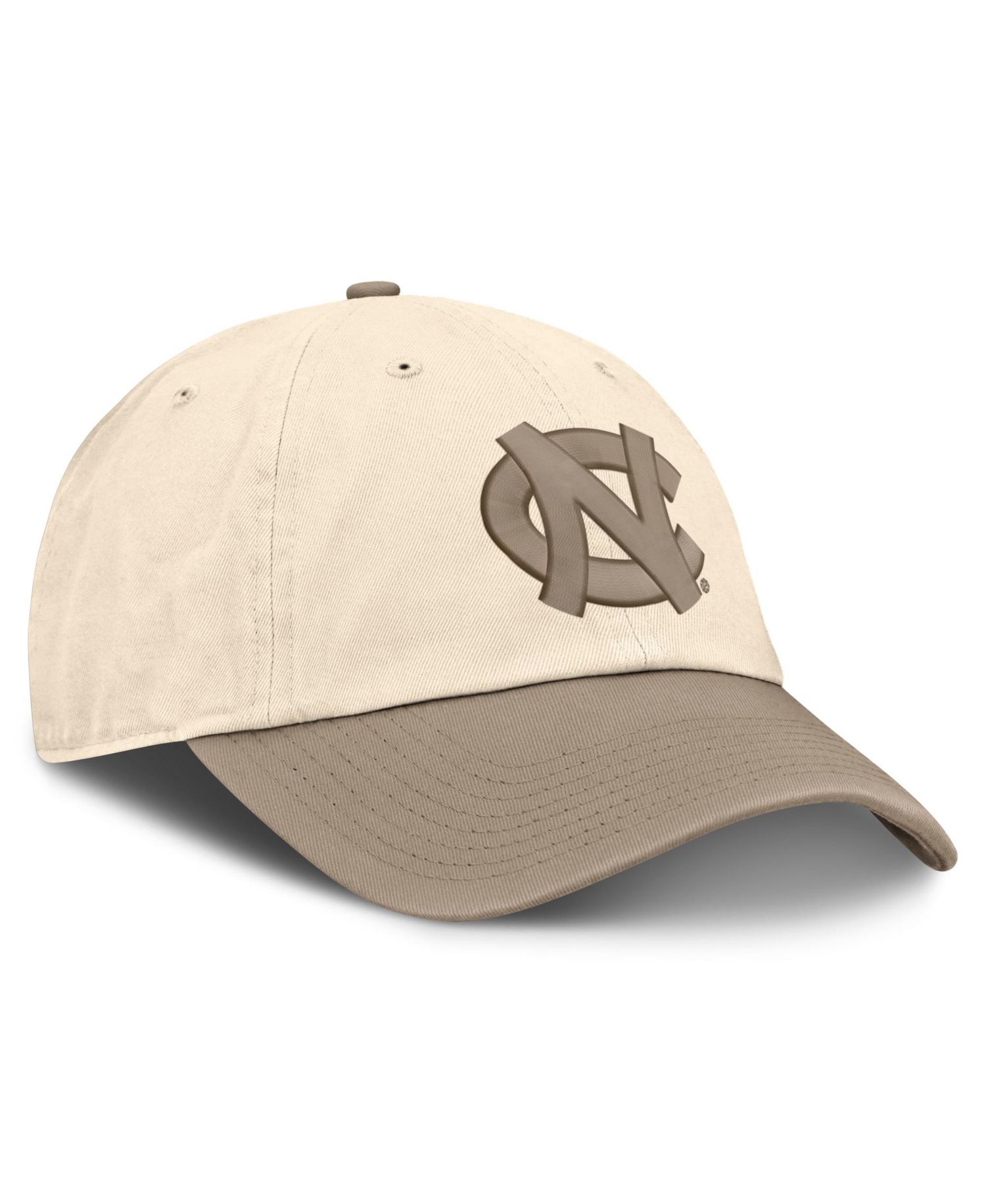 Men's Natural/Khaki North Carolina Tar Heels Two-Tone Club Adjustable Hat