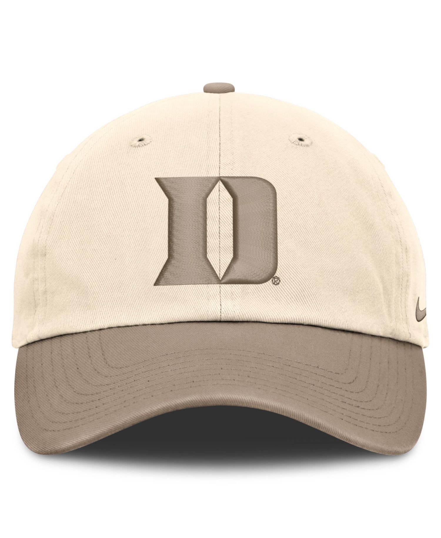 Men's Natural/Khaki Duke Blue Devils Two-Tone Club Adjustable Hat