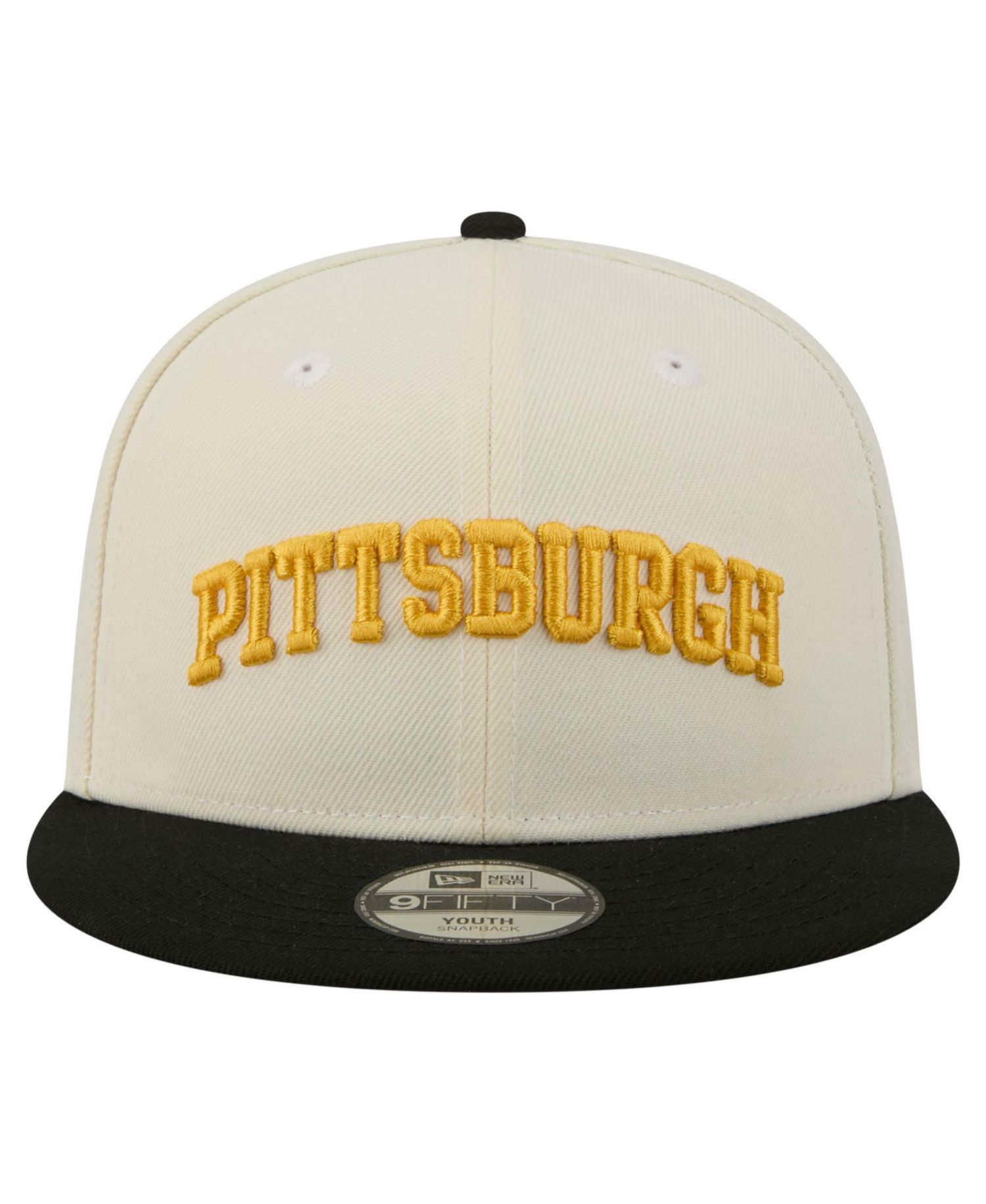 Big Boys and Girls White Pittsburgh Pirates Two-Tone 9FIFTY Snapback Hat
