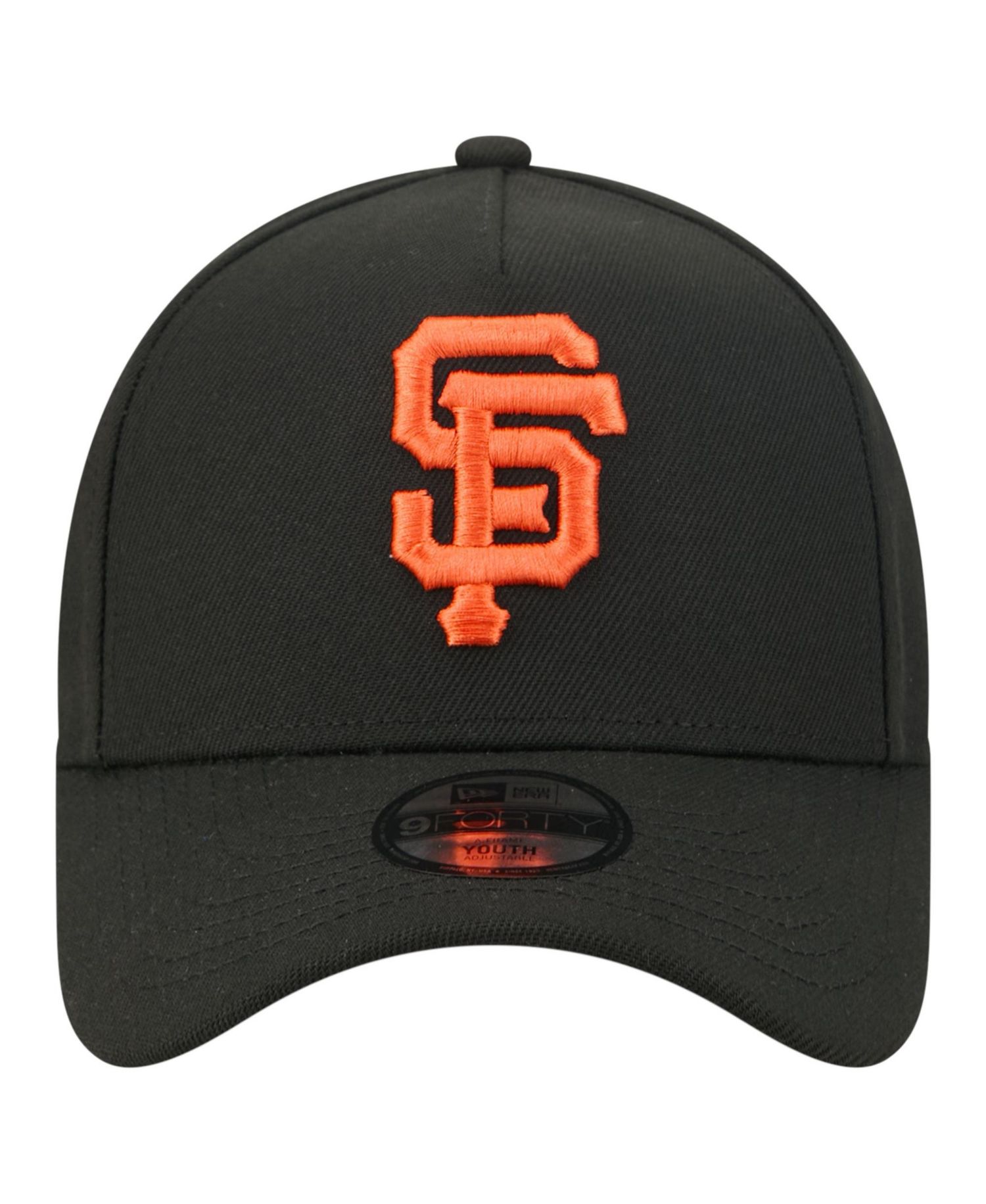Big Boys and Girls Black San Francisco Giants Cooperstown Logo 9FORTY A-Frame Adjustable Hat