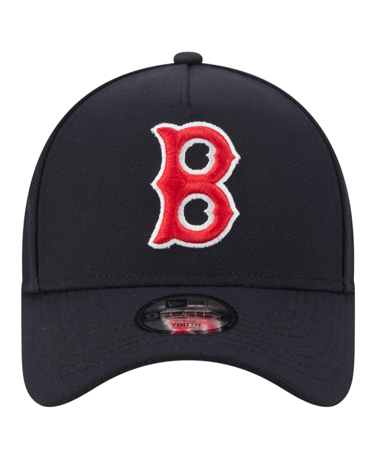 Big Boys and Girls Navy Boston Red Sox Cooperstown Logo 9FORTY A-Frame Adjustable Hat