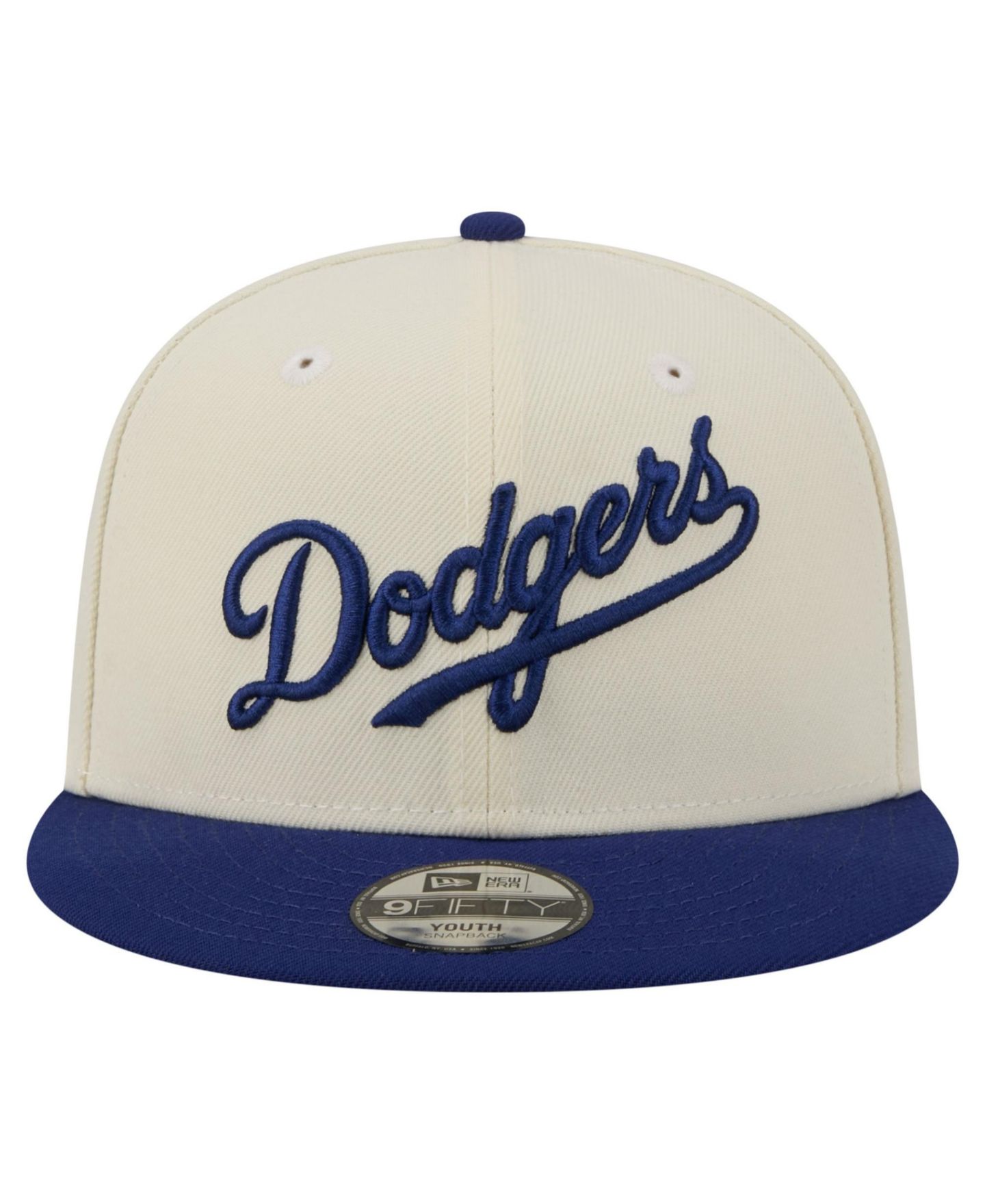 Детская кепка New Era White Los Angeles Dodgers Two-Tone 9FIFTY Snapback Hat — фото 2