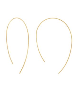 Gold-Tone Wire Drops Nickel-Free Earrings
