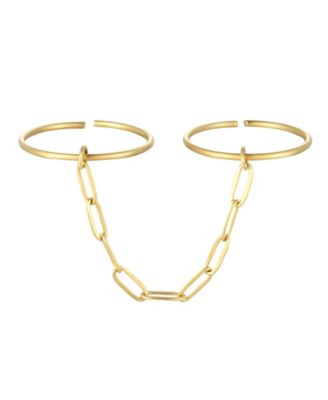 Women's Gold-Tone Connected Ring, 2-Piece Set