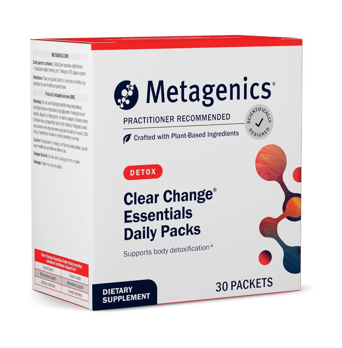 Metagenics Clear Change Daily Essentials - Detox and Gut Health Support - With Fiber, Prebiotics, Antioxidants and B Vitamins