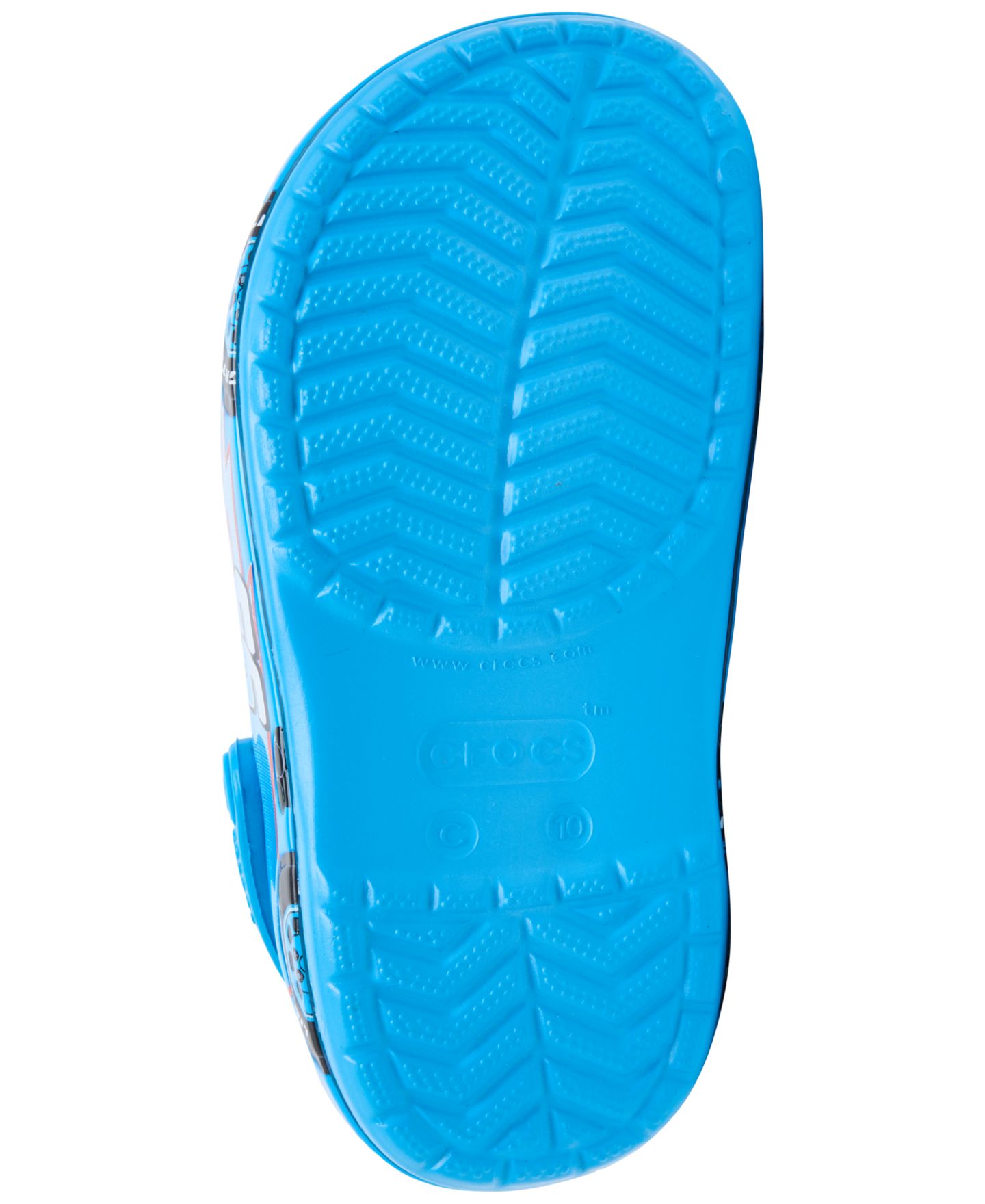 Сабо Crocs Dinoco Lightning McQueen Crocband Customizable with Jibbitz Charms Clogs from Finish Line для мальчиков-малышей, цвет: Синий — фото 7
