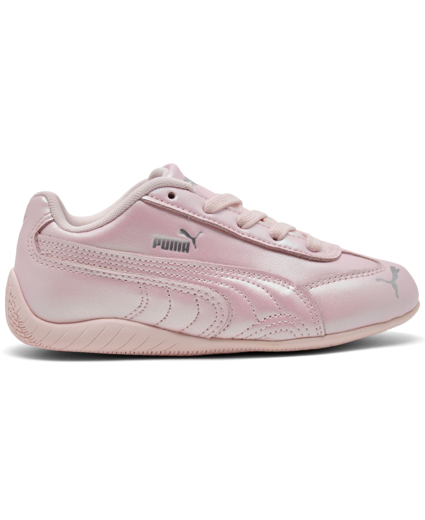 Детские кроссовки Puma Little Girls' Speedcat OG Suede and Leather Retro, цвет: Jasmine Flower — фото 2