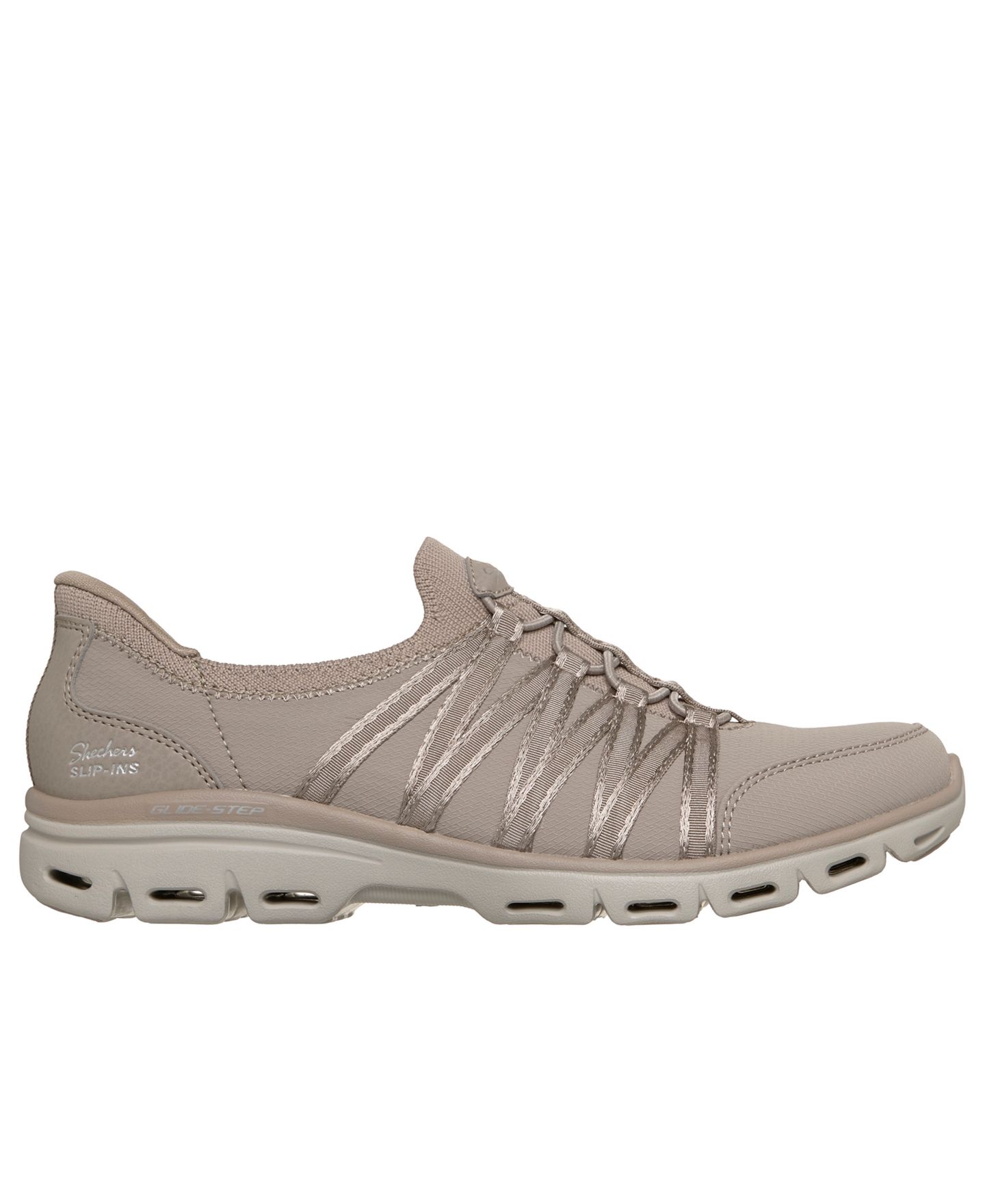 Женские кроссовки Skechers Steady Grace Walking Slip-On, цвет: Серо-коричневый — фото 2
