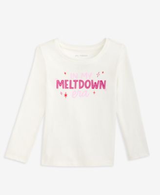 Toddler Girls' 12M-5T Meltdown Long-Sleeve Crewneck Graphic T-Shirt