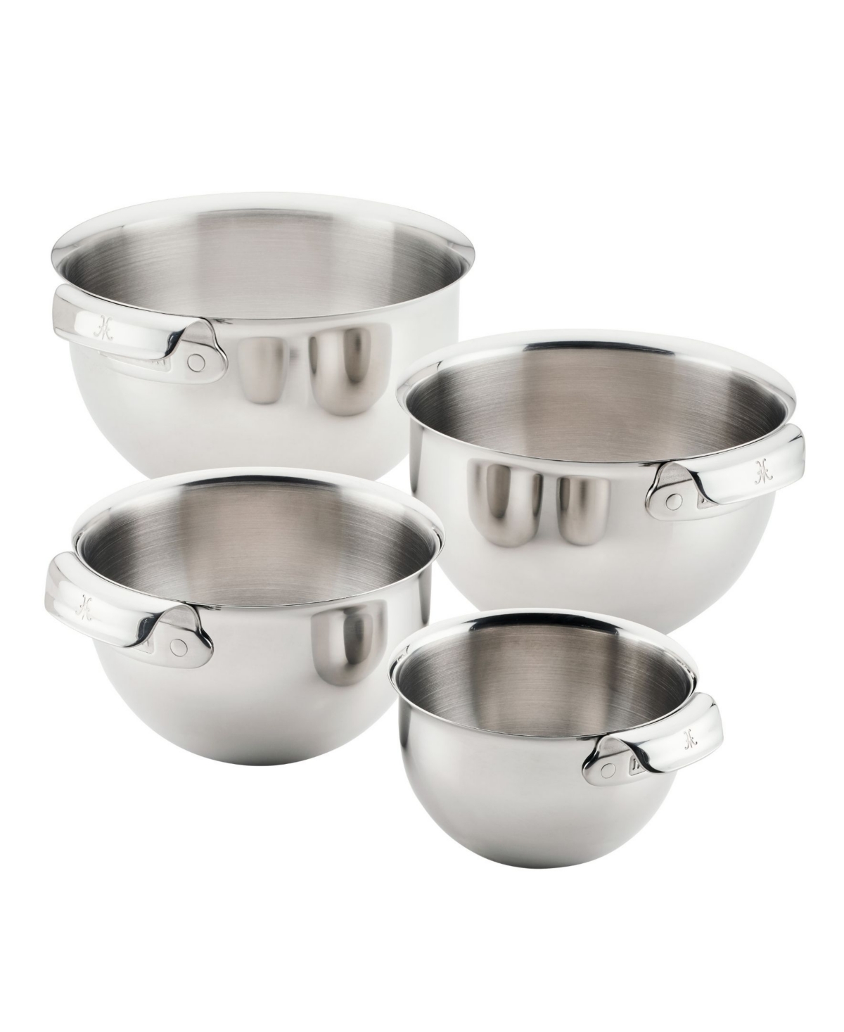 Hestan Stainless-steel 4-piece Mixing Bowl Set In Stainless Steel